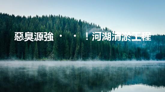 惡臭源強！河湖清淤工程揭秘：令人嗅到的隱患是什么？